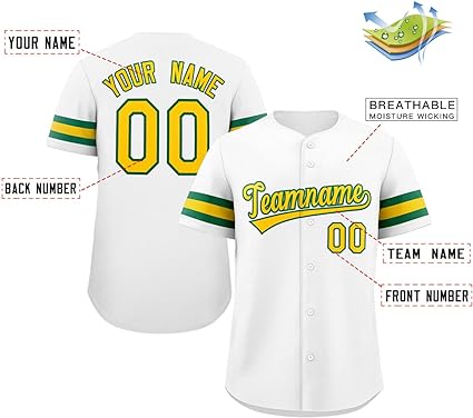 Baseball Jerseys full button Red white 88
